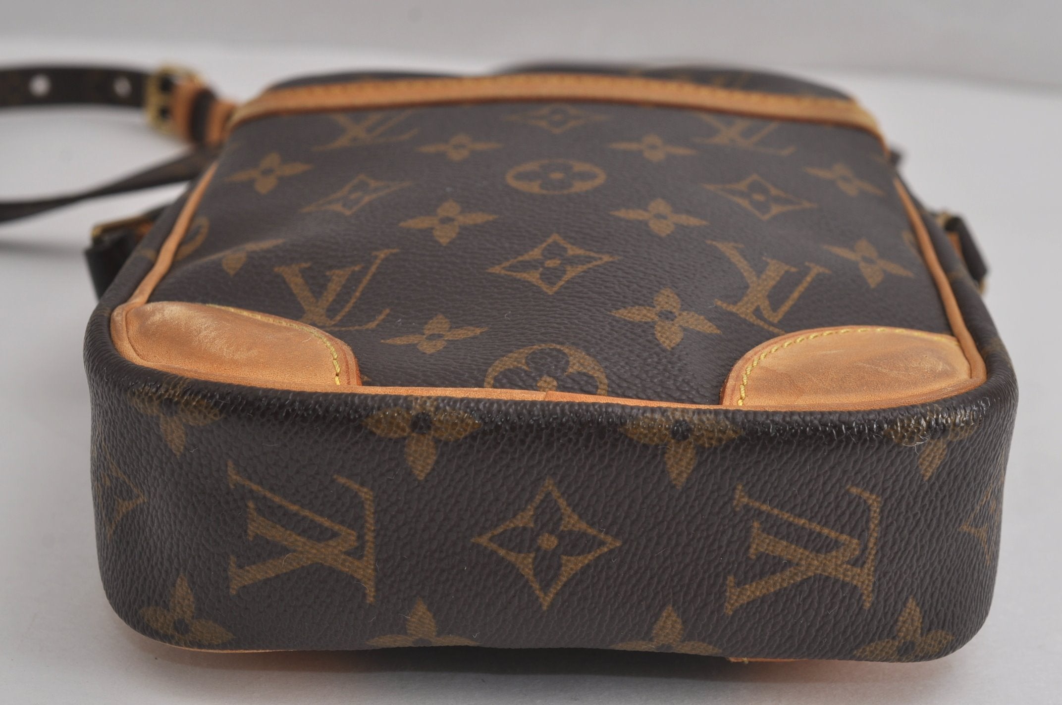 Authentic Louis Vuitton Monogram Danube Shoulder Cross Body Bag M45266 LV 6966J