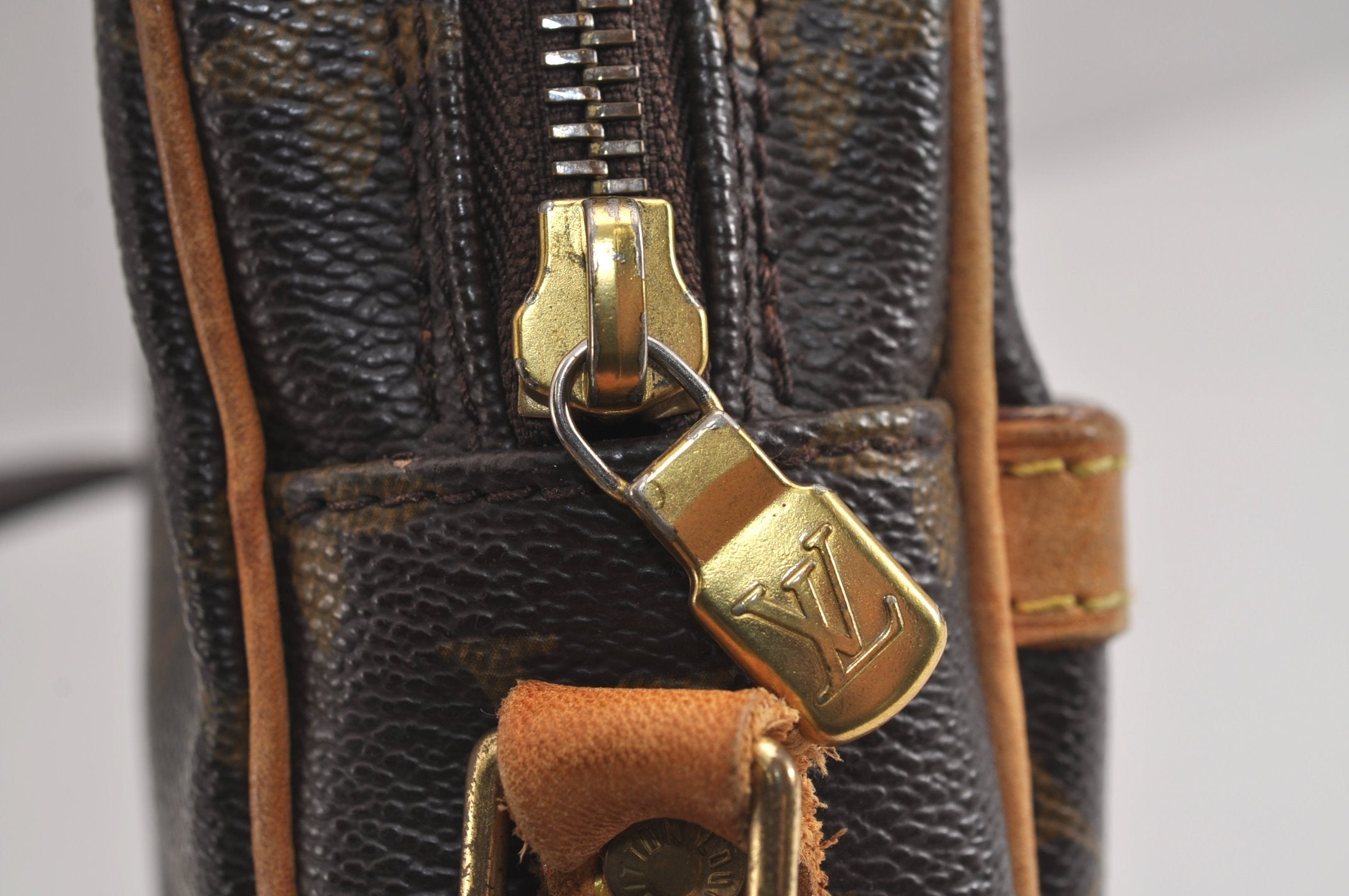 Authentic Louis Vuitton Monogram Danube Shoulder Cross Body Bag M45266 LV 6966J