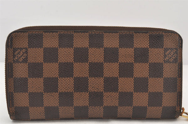 Authentic Louis Vuitton Damier Zippy Long Wallet Purse N60015 LV 6966K