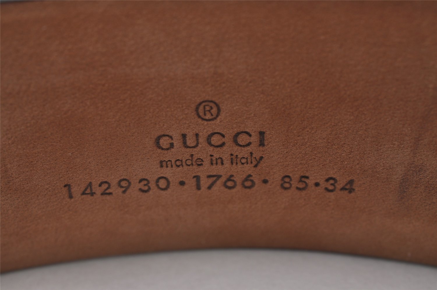 Auth GUCCI Interlocking G Belt GG PVC Leather 85cm 33.5