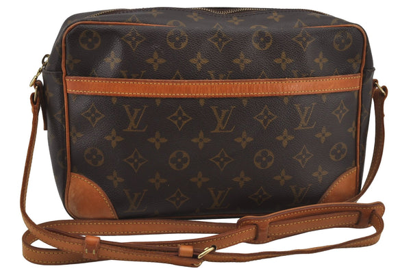 Authentic Louis Vuitton Monogram Trocadero 30 Shoulder Cross Bag M51272 LV 6967J