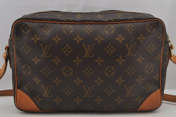 Authentic Louis Vuitton Monogram Trocadero 30 Shoulder Cross Bag M51272 LV 6967J