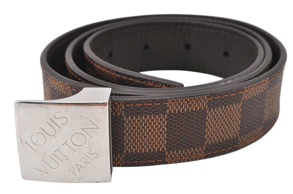 Authentic Louis Vuitton Damier Ceinture Carre Belt 85cm 33.5" M6803 LV 6968K