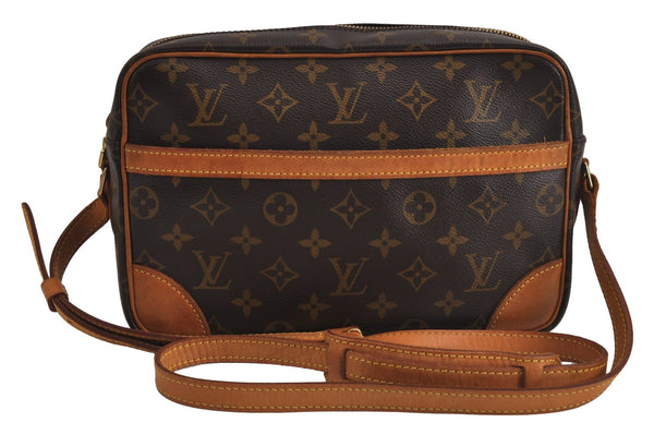 Authentic Louis Vuitton Monogram Trocadero 27 Shoulder Cross Bag M51274 LV 6969J