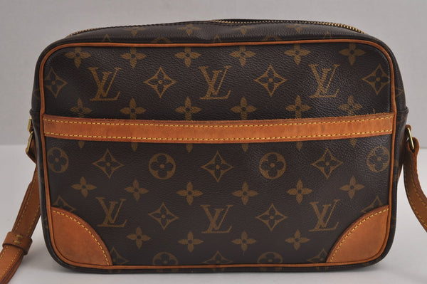 Authentic Louis Vuitton Monogram Trocadero 27 Shoulder Cross Bag M51274 LV 6969J