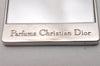 Authentic Christian Dior Mirror Bag Charm Rhinestone Silver Tone CD 6970I