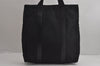 Authentic PRADA Vintage Nylon Tessuto Leather Tote Hand Bag Black 6970J