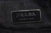 Authentic PRADA Vintage Nylon Tessuto Leather Tote Hand Bag Black 6970J