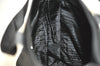 Authentic PRADA Vintage Nylon Tessuto Leather Tote Hand Bag Black 6970J