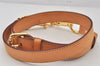 Authentic Louis Vuitton Leather Shoulder Strap Beige 35.6-39.4" LV 6971K