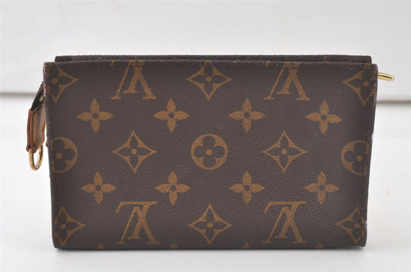 Authentic Louis Vuitton Monogram Pouch For Bucket PM LV Junk 6973K