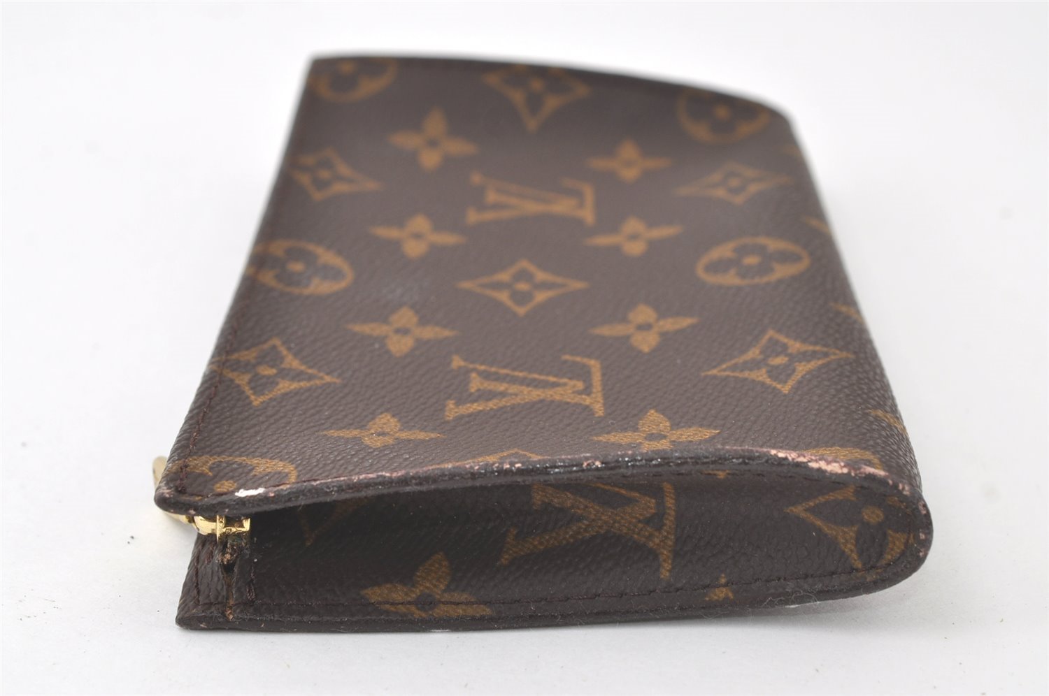 Authentic Louis Vuitton Monogram Pouch For Bucket PM LV Junk 6973K