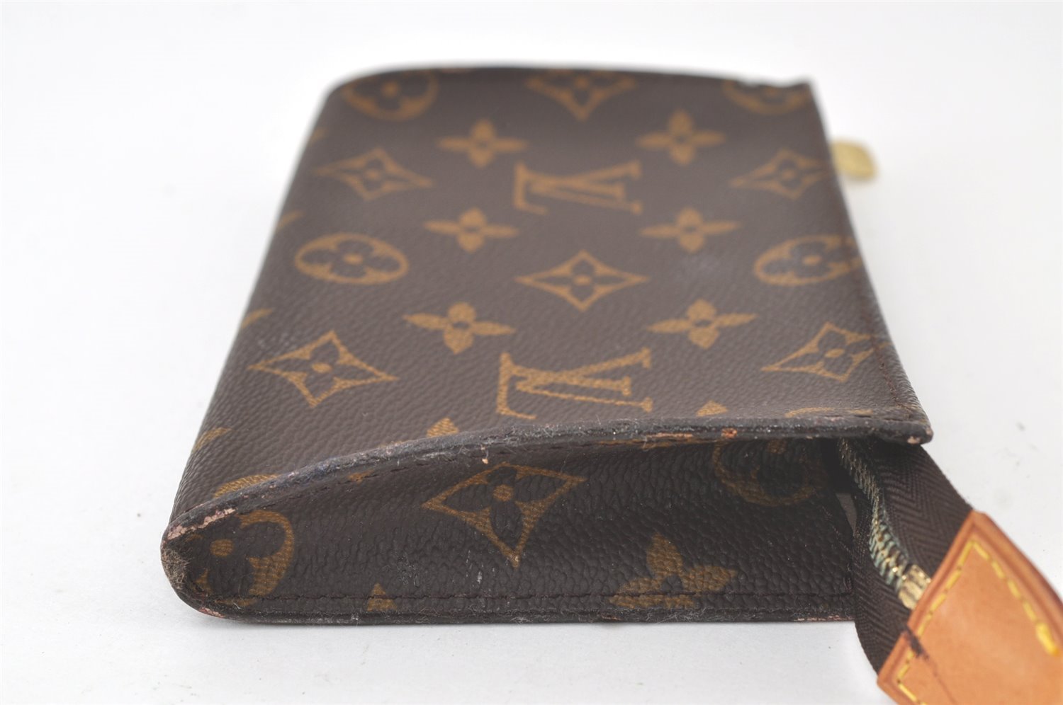 Authentic Louis Vuitton Monogram Pouch For Bucket PM LV Junk 6973K