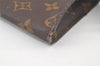 Authentic Louis Vuitton Monogram Pouch For Bucket PM LV Junk 6973K