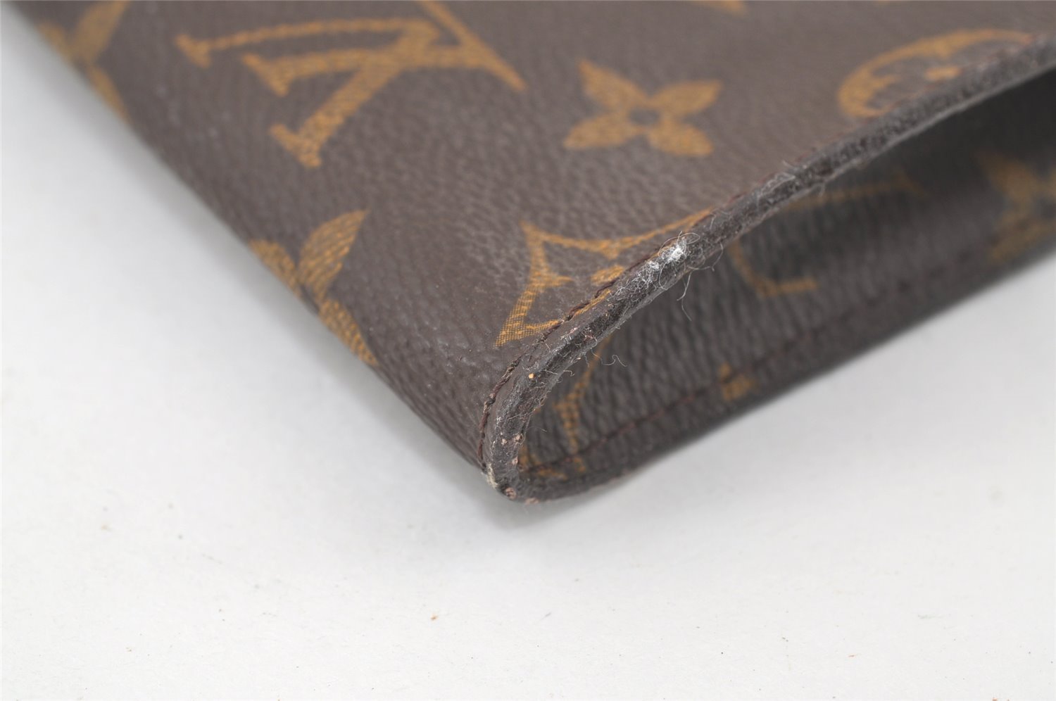 Authentic Louis Vuitton Monogram Pouch For Bucket PM LV Junk 6973K