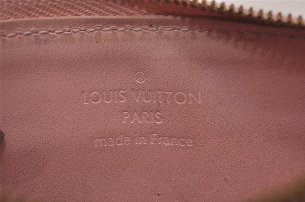 Authentic Louis Vuitton Vernis Pochette Cles NM Coin Purse Pink M61286 LV 6974I