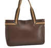 Authentic GUCCI Sherry Line Shoulder Tote Bag Leather 0021135 Brown 6974J
