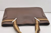 Authentic GUCCI Sherry Line Shoulder Tote Bag Leather 0021135 Brown 6974J