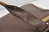 Authentic GUCCI Sherry Line Shoulder Tote Bag Leather 0021135 Brown 6974J