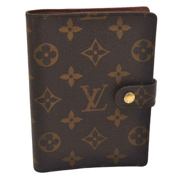 Authentic Louis Vuitton Monogram Agenda PM Notebook Cover R20005 LV 6975J