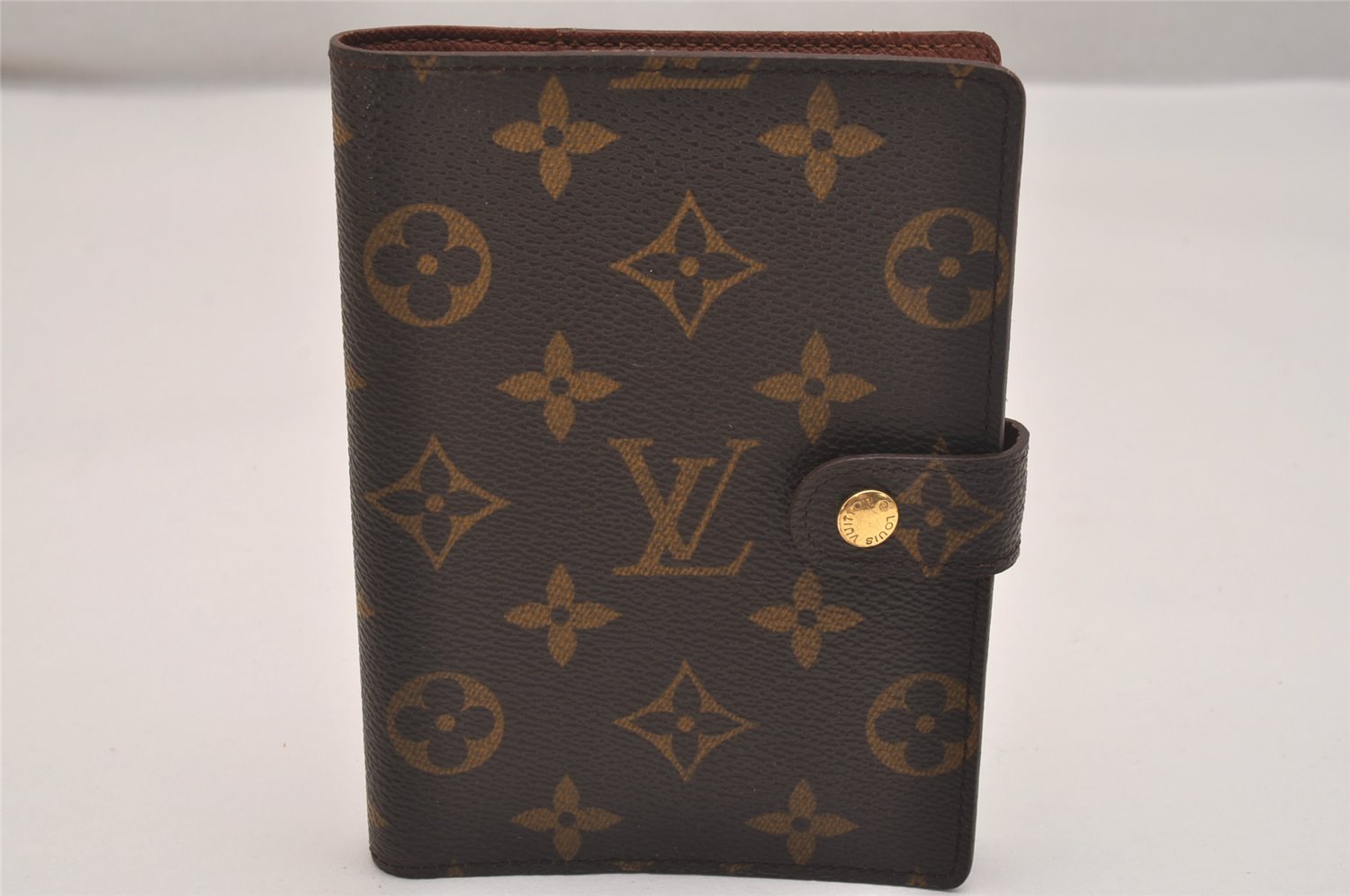 Authentic Louis Vuitton Monogram Agenda PM Notebook Cover R20005 LV 6975J