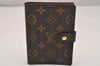 Authentic Louis Vuitton Monogram Agenda PM Notebook Cover R20005 LV 6975J