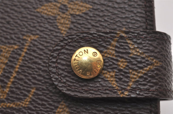 Authentic Louis Vuitton Monogram Agenda PM Notebook Cover R20005 LV 6975J