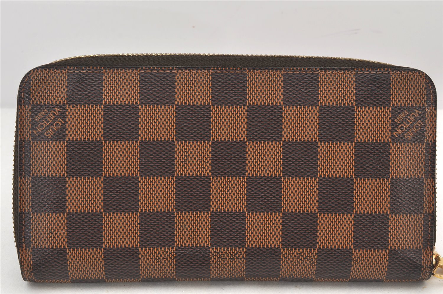 Authentic Louis Vuitton Damier Zippy Long Wallet Purse N60015 LV 6975K