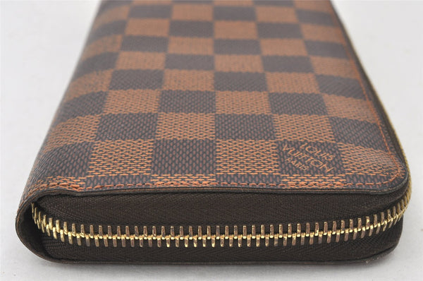 Authentic Louis Vuitton Damier Zippy Long Wallet Purse N60015 LV 6975K