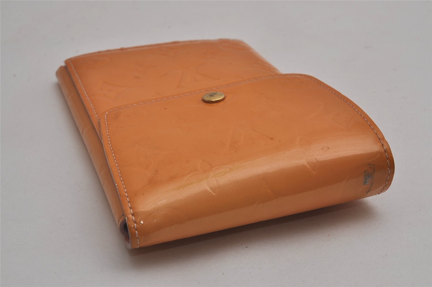 Auth Louis Vuitton Monogram Vernis Mott Shoulder Hand Bag Yellow M91034 LV 6976J