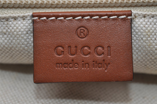 Authentic GUCCI Shoulder Tote Bag GG Nylon Leather 282439 Bordeaux Red 6977I