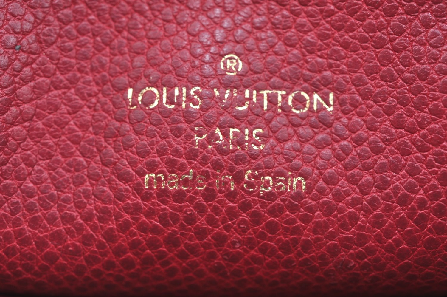Auth Louis Vuitton Monogram Empreinte Pouch Portefeuille Curieuse Purple 6979I