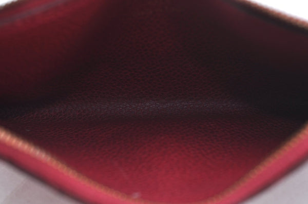 Auth Louis Vuitton Monogram Empreinte Pouch Portefeuille Curieuse Purple 6979I