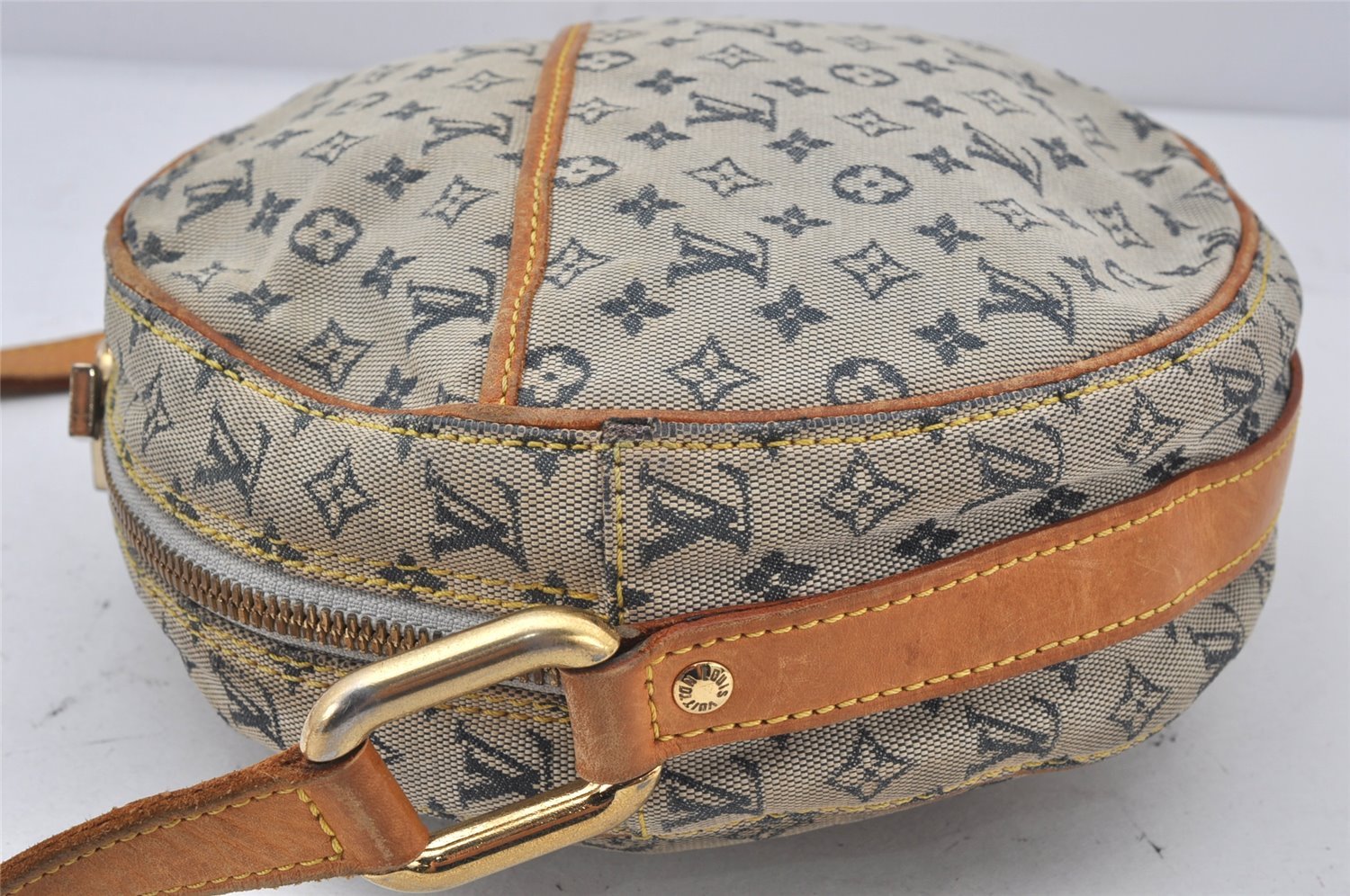 Auth Louis Vuitton Monogram Mini Jeanne GM Shoulder Bag M92000 Blue Junk 6980K