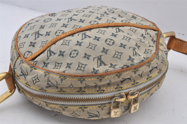 Auth Louis Vuitton Monogram Mini Jeanne GM Shoulder Bag M92000 Blue Junk 6980K