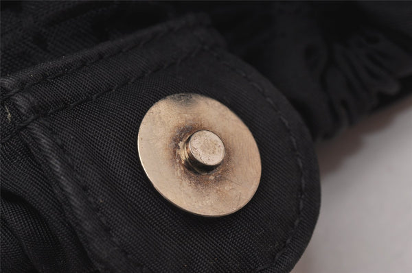 Authentic Christian Dior Maris Pearl Shoulder Hand Bag Purse Nylon Black 6981I