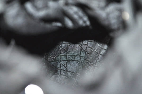 Authentic Christian Dior Maris Pearl Shoulder Hand Bag Purse Nylon Black 6981I