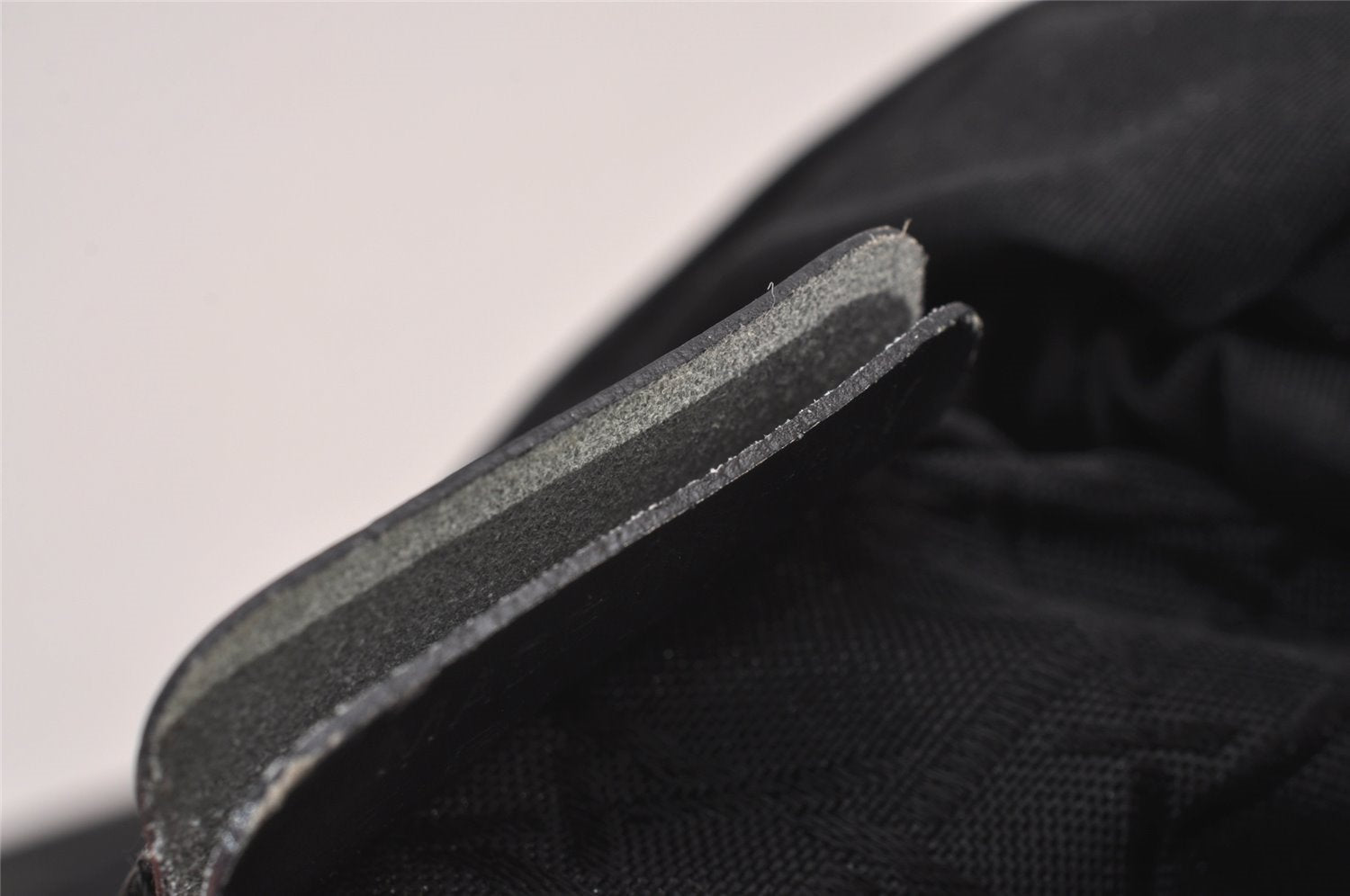 Authentic Christian Dior Maris Pearl Shoulder Hand Bag Purse Nylon Black 6981I