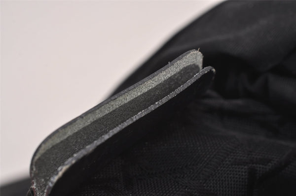 Authentic Christian Dior Maris Pearl Shoulder Hand Bag Purse Nylon Black 6981I