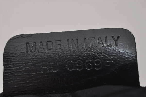 Authentic Christian Dior Maris Pearl Shoulder Hand Bag Purse Nylon Black 6981I