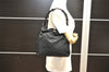 Authentic Christian Dior Maris Pearl Shoulder Hand Bag Purse Nylon Black 6981I