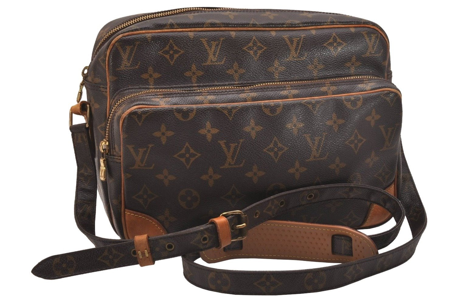 Authentic Louis Vuitton Monogram Nile Shoulder Cross Body Bag M45244 LV 6981J
