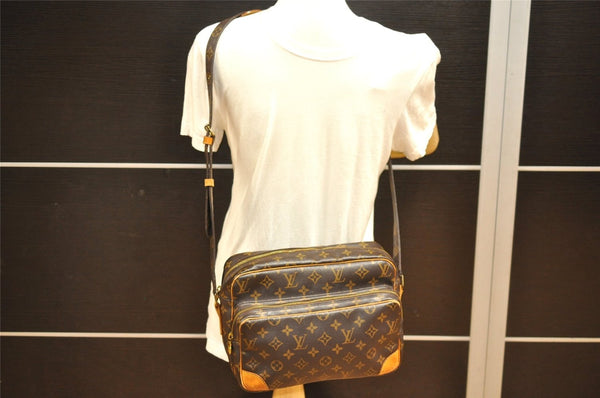 Authentic Louis Vuitton Monogram Nile Shoulder Cross Body Bag M45244 LV 6981J