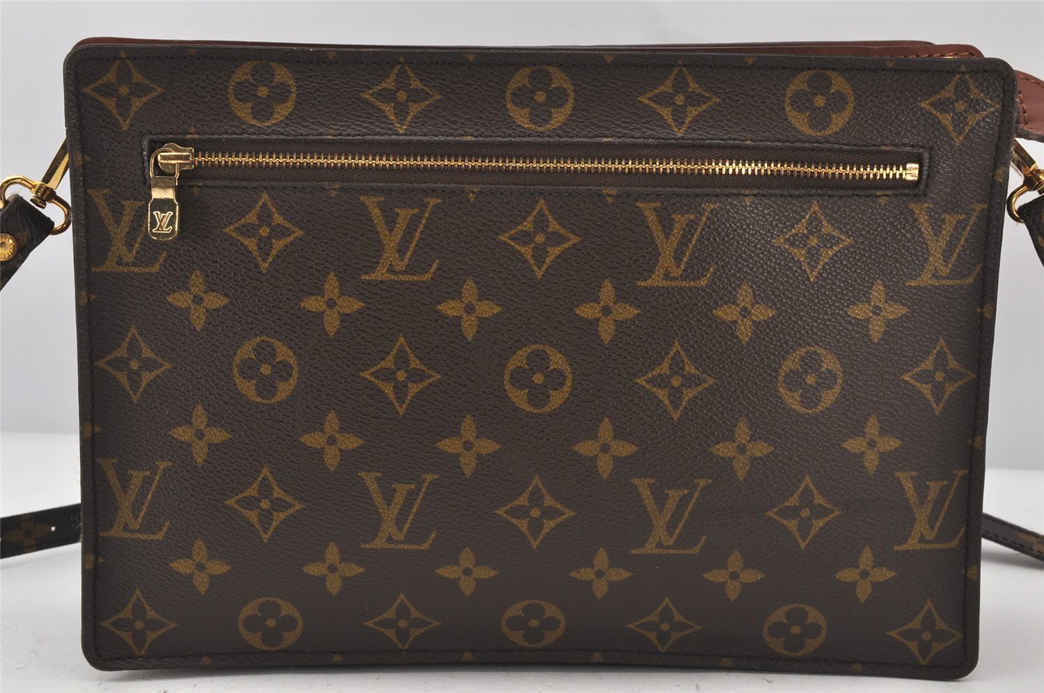 Authentic Louis Vuitton Monogram Enghien Shoulder Cross Bag M51205 LV 6981K