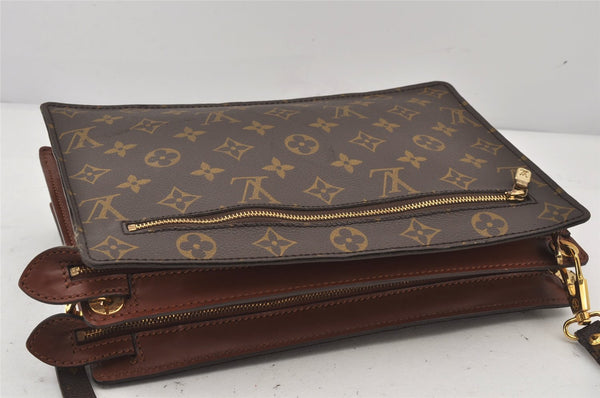 Authentic Louis Vuitton Monogram Enghien Shoulder Cross Bag M51205 LV 6981K