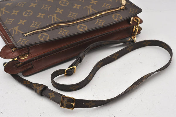 Authentic Louis Vuitton Monogram Enghien Shoulder Cross Bag M51205 LV 6981K