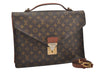 Auth Louis Vuitton Monogram Porte Documents Bandouliere M53338 Briefcase 6982K