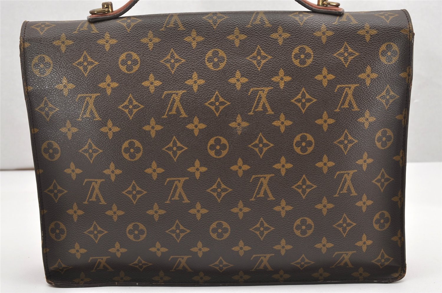 Auth Louis Vuitton Monogram Porte Documents Bandouliere M53338 Briefcase 6982K