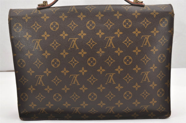 Auth Louis Vuitton Monogram Porte Documents Bandouliere M53338 Briefcase 6982K