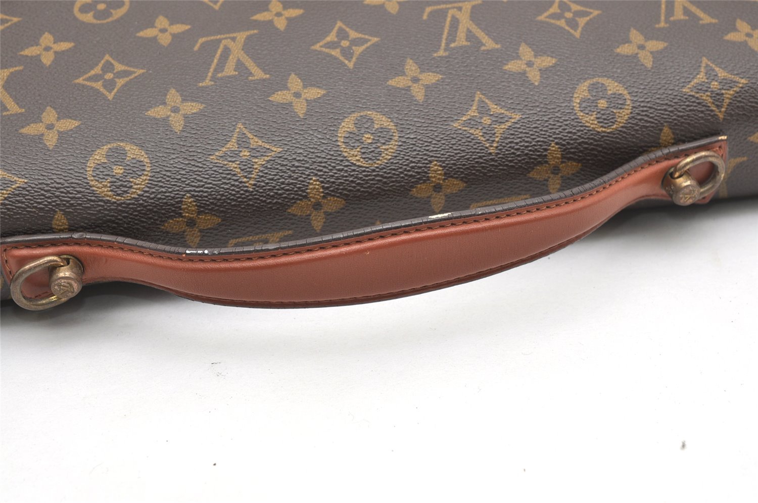 Auth Louis Vuitton Monogram Porte Documents Bandouliere M53338 Briefcase 6982K